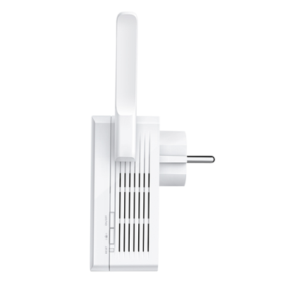 Extensor Wi-Fi branco com tomada e plugue europeu