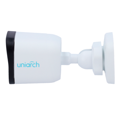 Câmara de vigilância branca e preta da marca uniarch com suporte