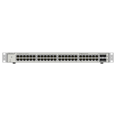 Switch de rede HPE Aruba 2930F com 48 portas Ethernet e duas portas SFP+
