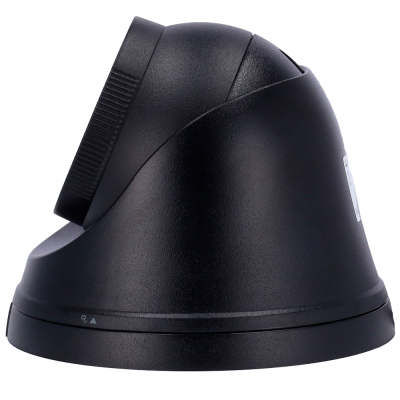Câmara de segurança domo preta com base redonda