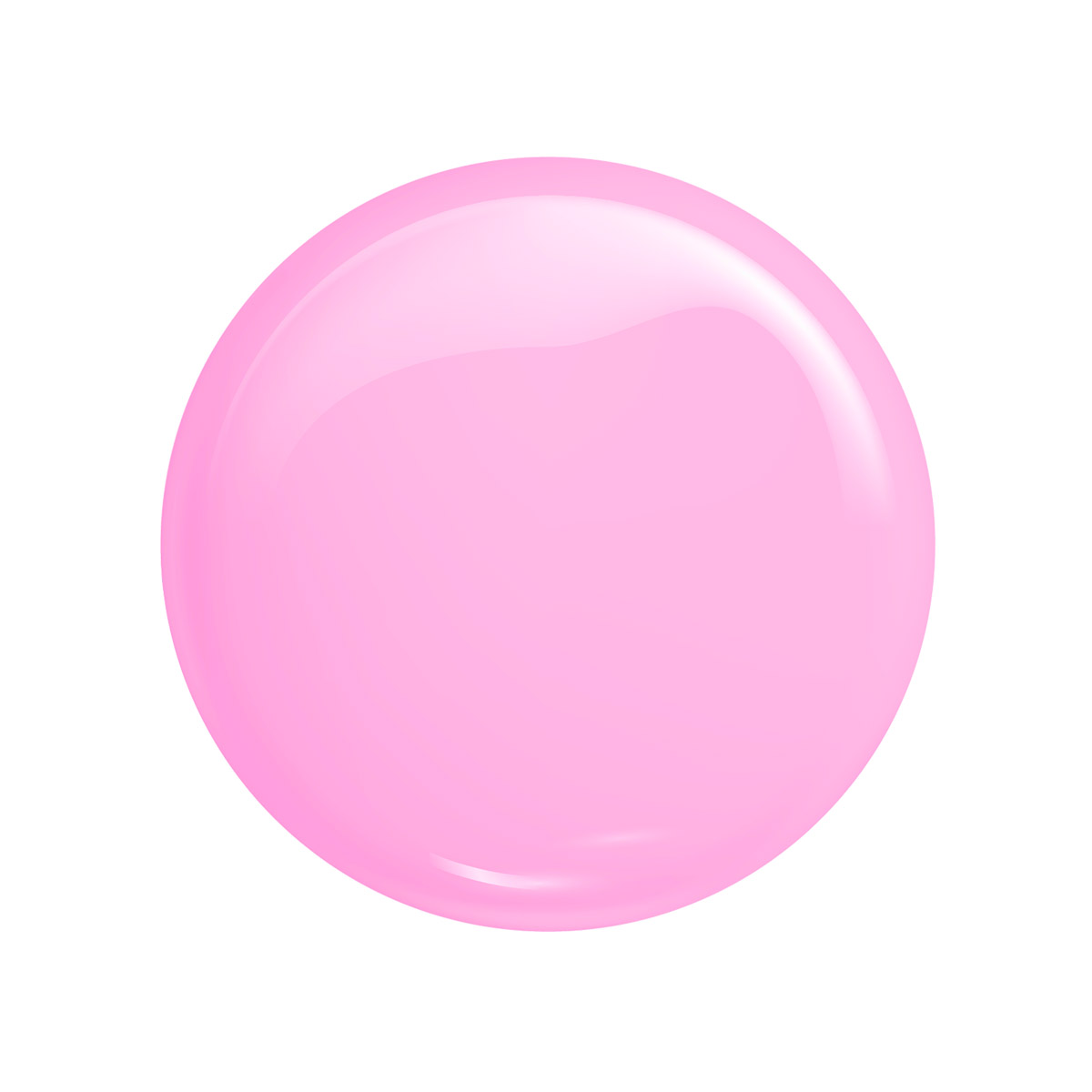 Bola rosa clara brilhante sobre fundo branco