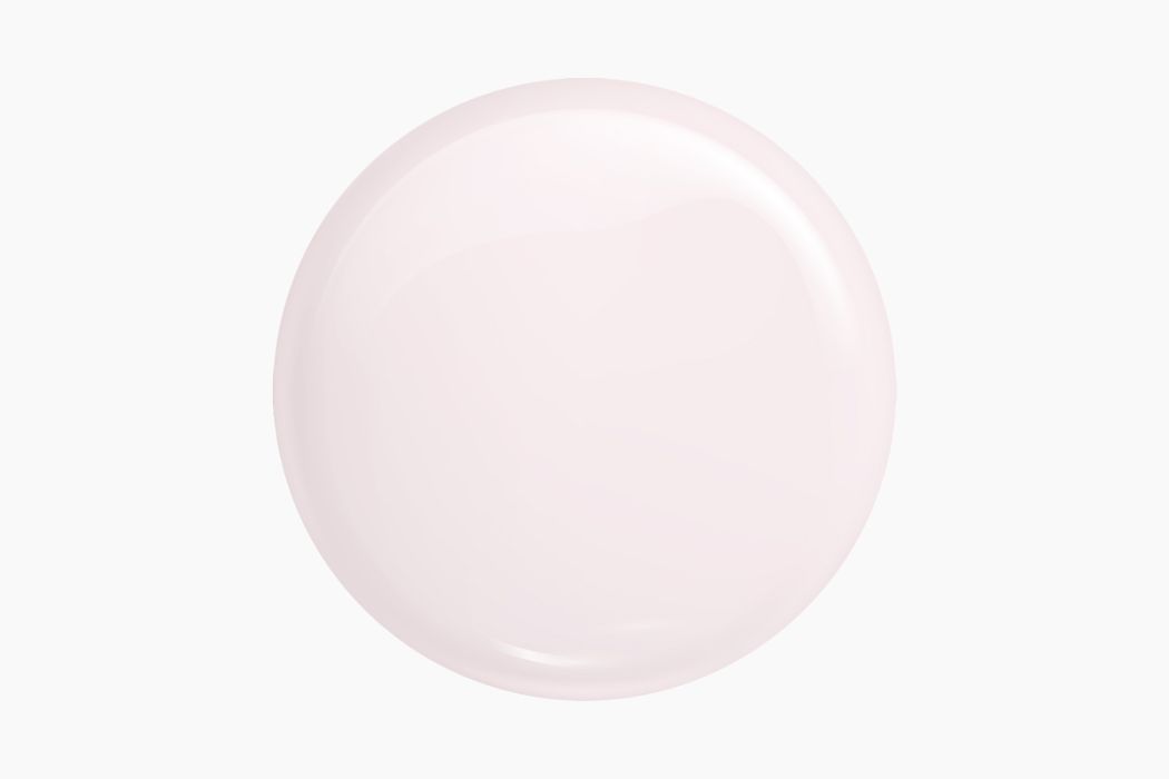 Superfície redonda rosa clara brilhante sobre fundo branco