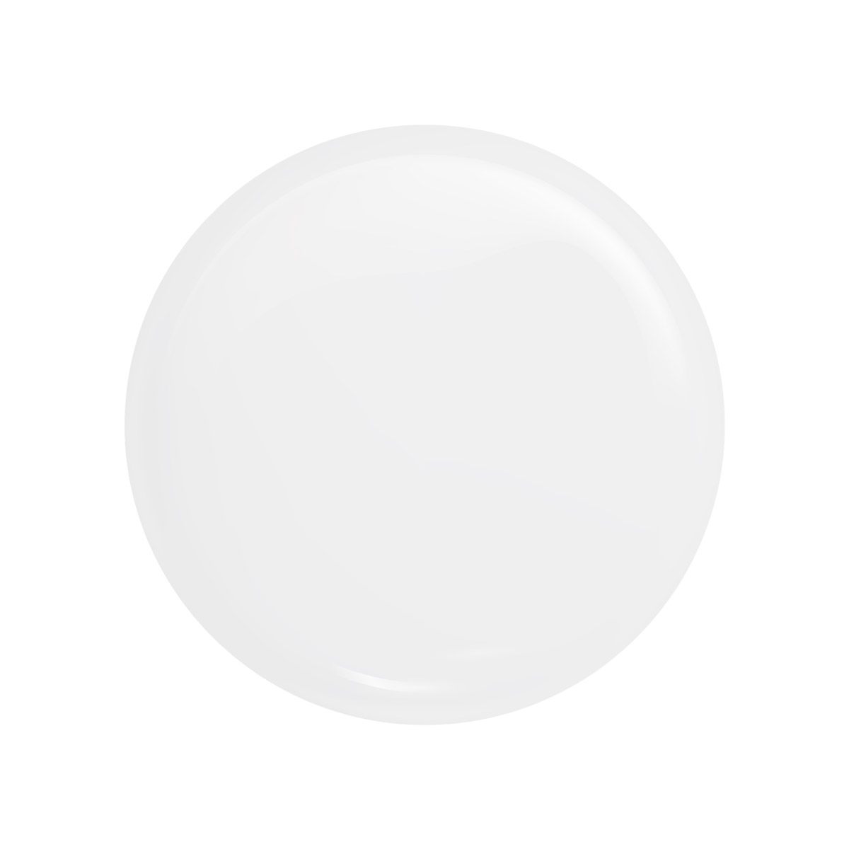 Prato branco redondo liso em fundo branco