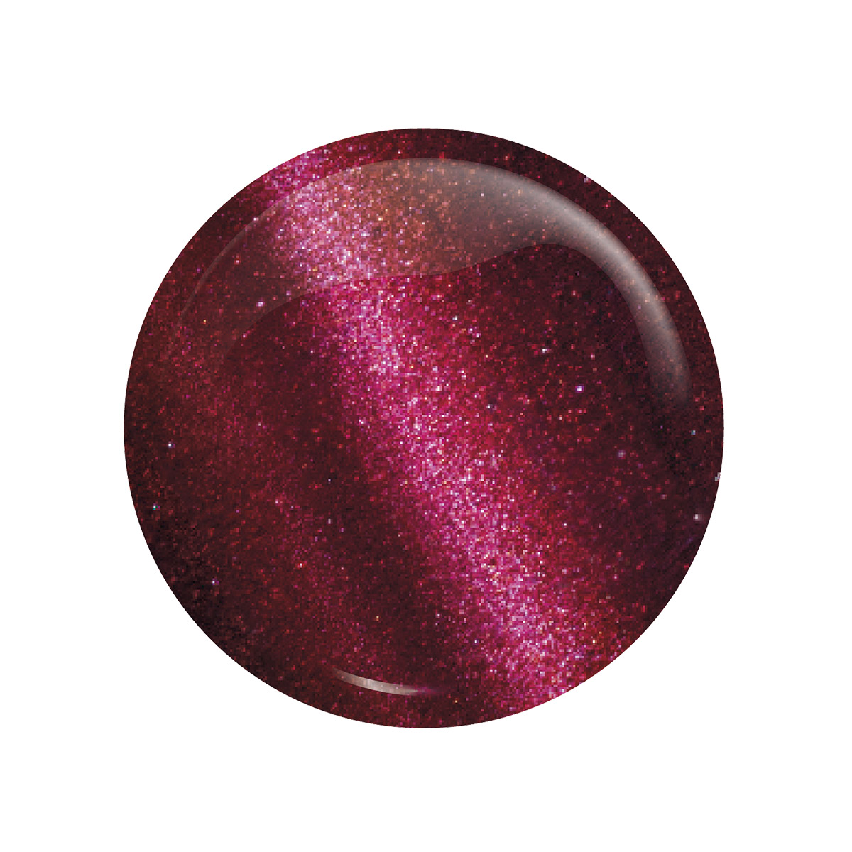 Esfera decorativa vermelha e rosa brilhante