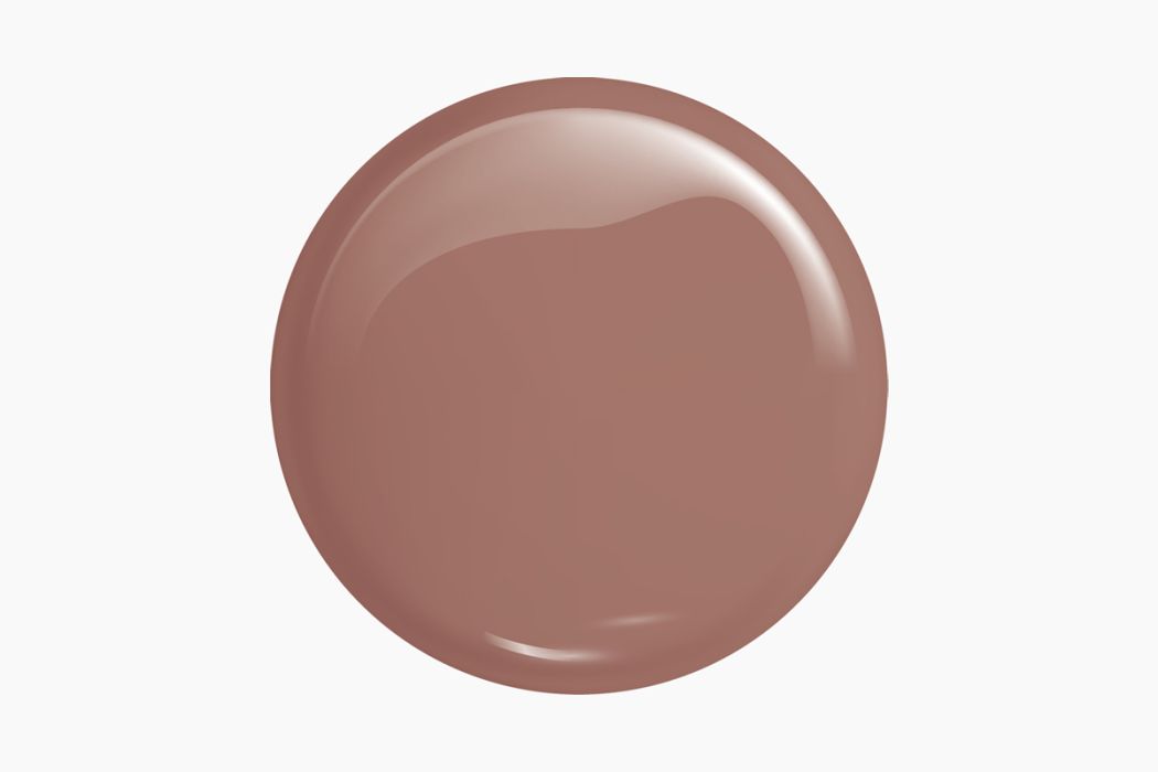 Gota de verniz castanho avermelhado brilhante