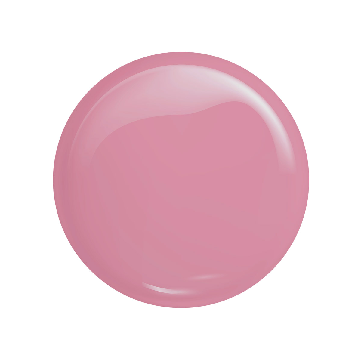 Esfera rosa brilhante sobre fundo branco