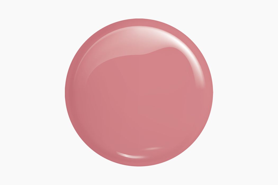 Círculo rosa claro brilhante em fundo branco