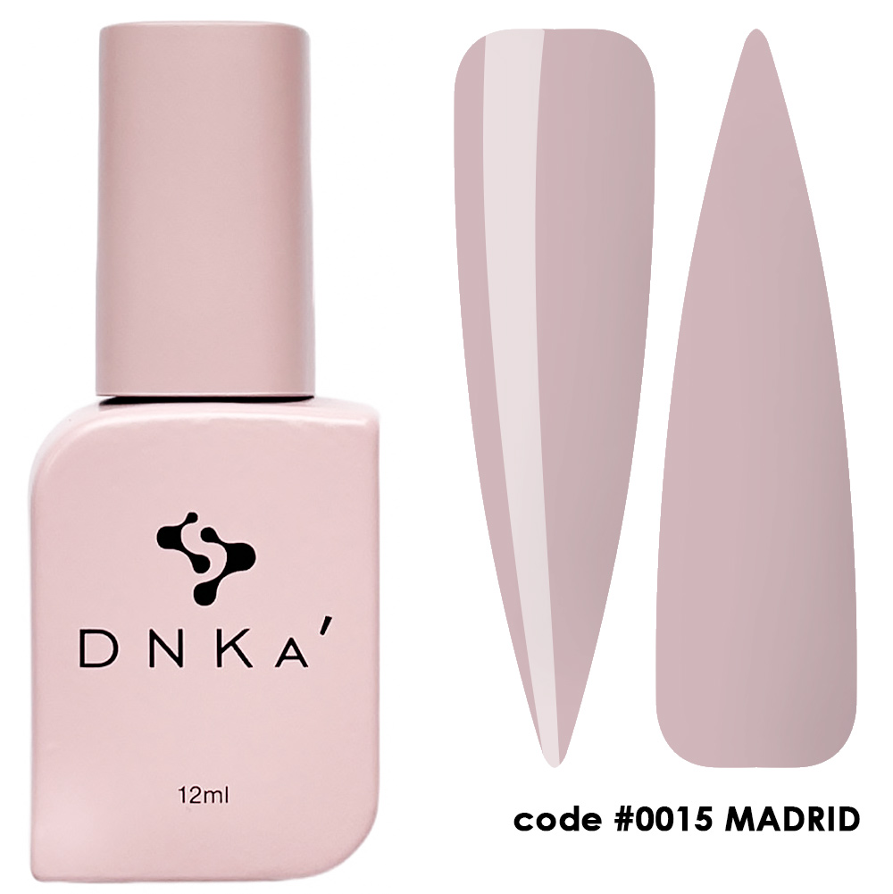 Verniz para unhas DNKA cor rosa nude MADRID em frasco de 12ml