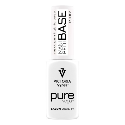 Frasco de verniz para unhas branco com texto preto e tampa branca