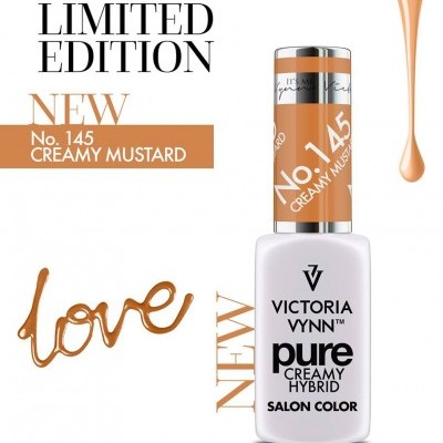 Frasco de verniz para unhas Victoria Vynn Creamy Mustard No. 145 edição limitada