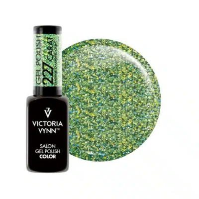 Verniz gel glitter verde e dourado VICTORIA VYNN nº 227