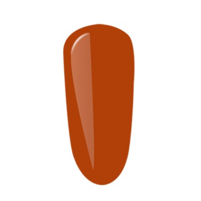 amostra de esmalte laranja avermelhado brilhante