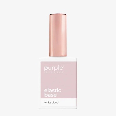 Frasco de verniz base elástica Purple Professional branco
