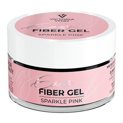 Frasco de gel de fibra para unhas Sparkle Pink, Victoria Vynn