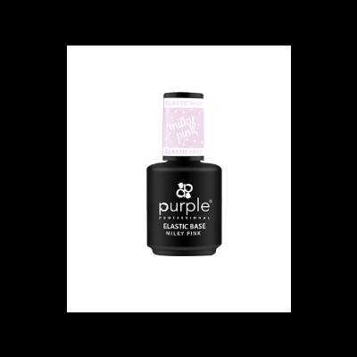 Frasco preto de verniz para unhas Purple Professional Milky Pink