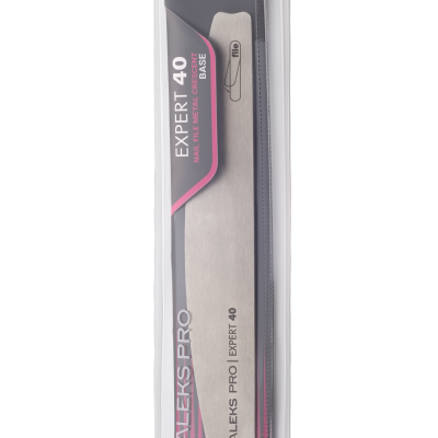 Lima metálica para unhas STALEKS PRO EXPERT 40 na embalagem transparente