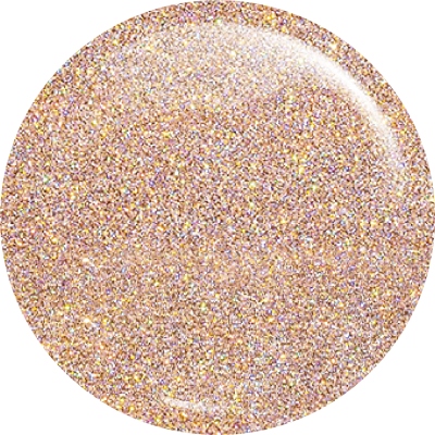 Textura brilhante dourada com reflexos multicoloridos em círculo