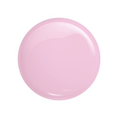 Amostra circular de verniz rosa claro brilhante