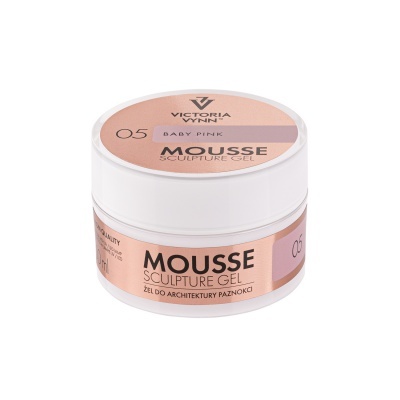 Pote de gel para unhas Victoria Vynn Mousse Sculpture Gel cor Baby Pink