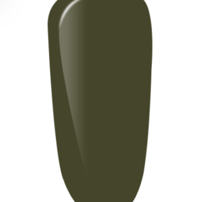 amostra de verniz verde-oliva escuro brilhante