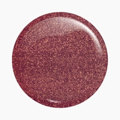 Esmalte de unhas vinho com glitter em fundo branco