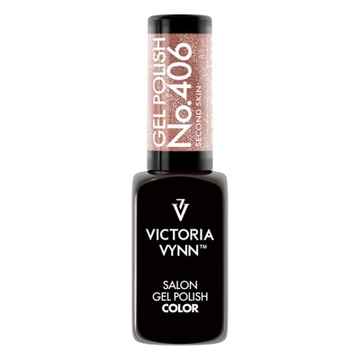 Verniz em gel Victoria Vynn No. 406 com tampa rosa cintilante