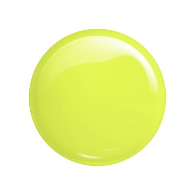 Círculo amarelo-limão brilhante sobre fundo branco