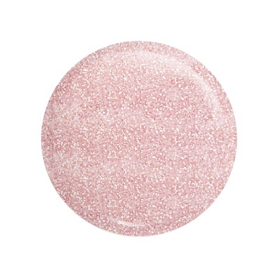 Prato redondo rosa com glitter