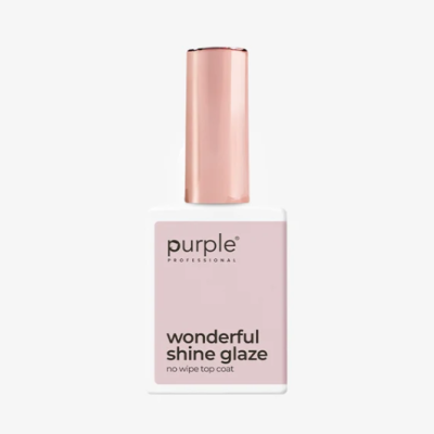 Verniz de unhas Purple Professional wonderful shine glaze com tampa rosa metálico