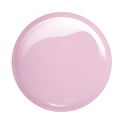 Gota redonda e brilhante de verniz cor-de-rosa claro