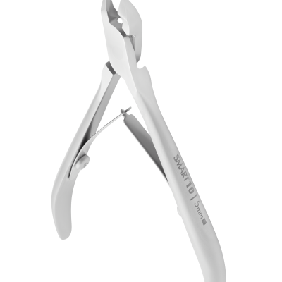 Alicate de corte metálico prateado com mola e texto SMART 10 5mm