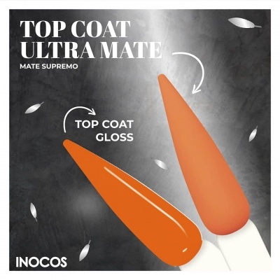 Verniz para unhas top coat gloss e ultra mate com fundo cinza