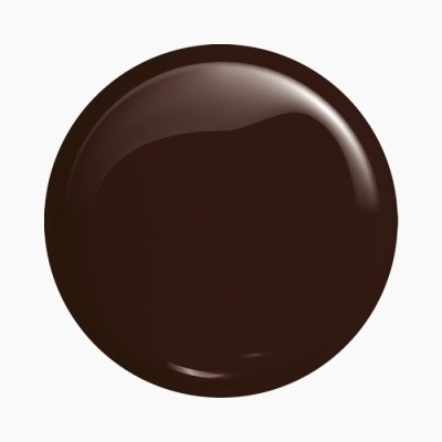 Amostra de verniz castanho escuro brilhante