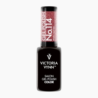 Frasco de verniz gel para unhas Victoria Vynn Nº114 Pinky Glitter