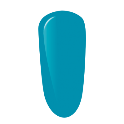 Amostra de verniz de unhas azul brilhante