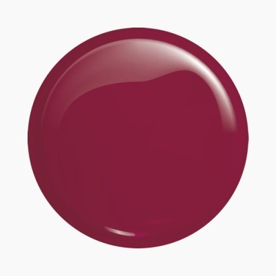 Verniz brilhante bordô redondo