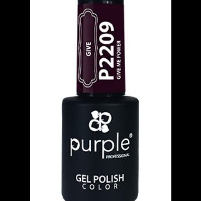 Frasco de verniz gel para unhas cor roxa da Purple Professional
