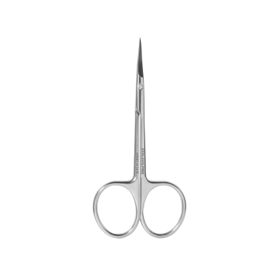 tesoura pequena de manicure em aço inoxidável com ponta curva