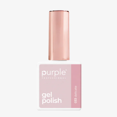 Frasco de verniz gel cor rosa da Purple Professional