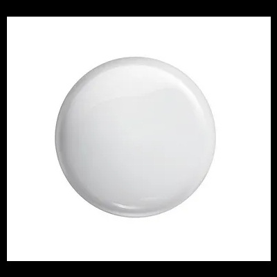 Prato redondo branco cerâmica brilhante