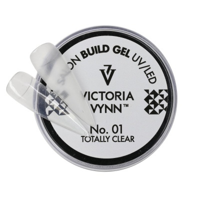Gel UV/LED para unhas Victoria Vynn No. 01 Totally Clear com amostras de unhas artificiais