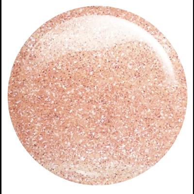 Verniz ou gel para unhas rosa com glitter prateado