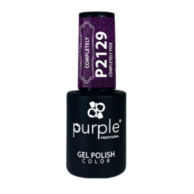 Frasco de verniz gel para unhas roxo da Purple Professional
