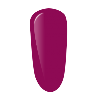 Unha artificial com verniz cor vinho brilhante