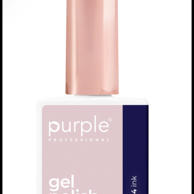 Frasco de verniz gel para unhas Purple Professional com tampa rosa