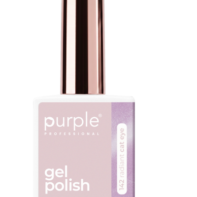 Frasco de verniz gel para unhas Purple Professional cor rosa com tampa metálica