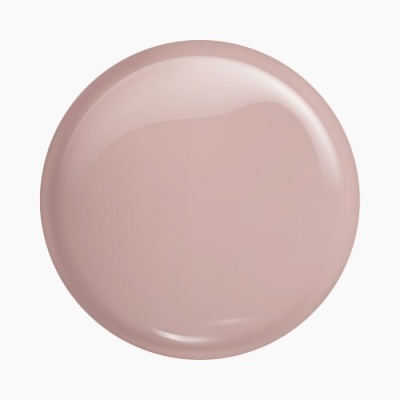 Mancha redonda de verniz rosa brilhante sobre fundo branco