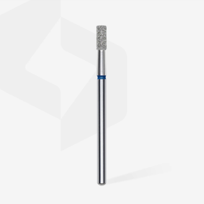 Broca cilíndrica metálica para unhas com ponta abrasiva e haste cromada