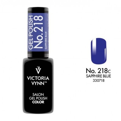 Frasco de verniz gel azul safira VICTORIA VYNN No. 218