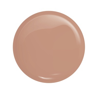 Círculo liso castanho claro brilhante em fundo branco